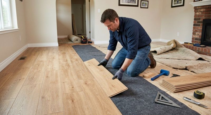 Laminate Floor Remodeling in Essex County, MA