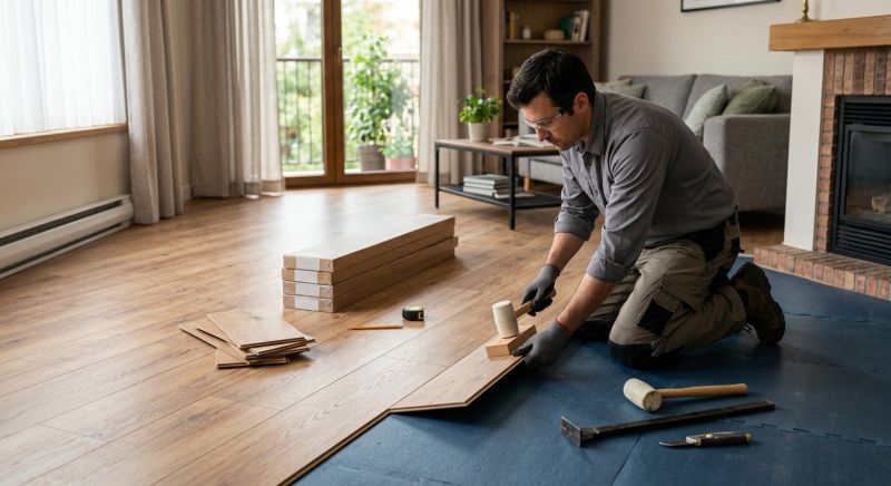 Laminate Floor Replacement in Needham, MA