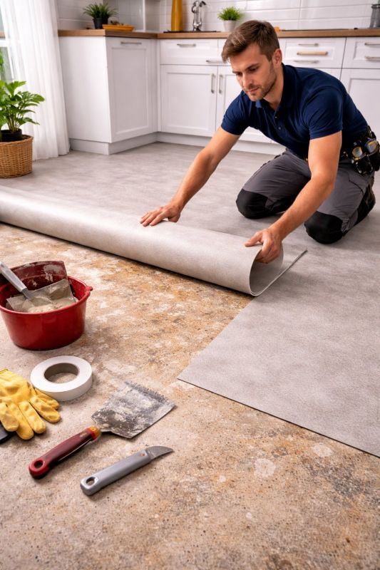 Linoleum Floor Installation in Carlisle, MA
