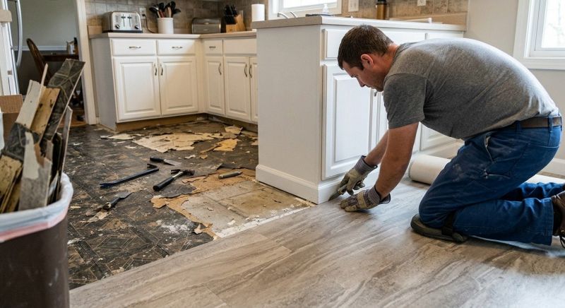 Linoleum Floor Installation in Westford, MA