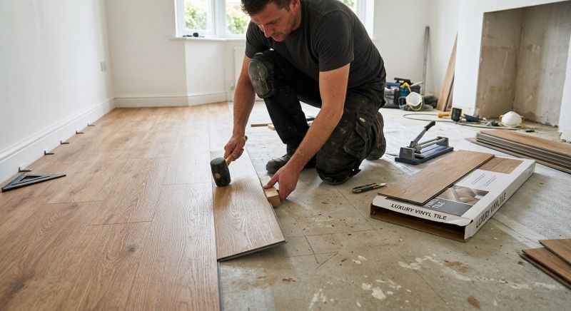 Luxury Vinyl Tile Installation in Everett, MA