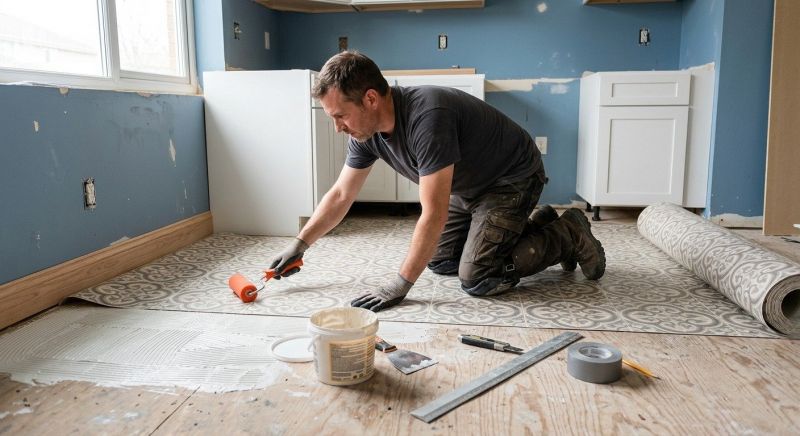 Sheet Vinyl Installation in Jamaica Plain, MA
