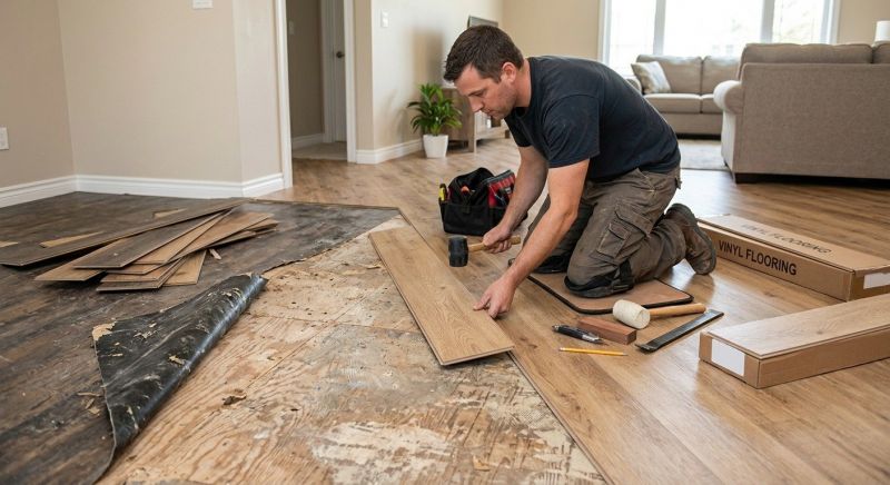 Vinyl Flooring Installation in Hyde Park, MA